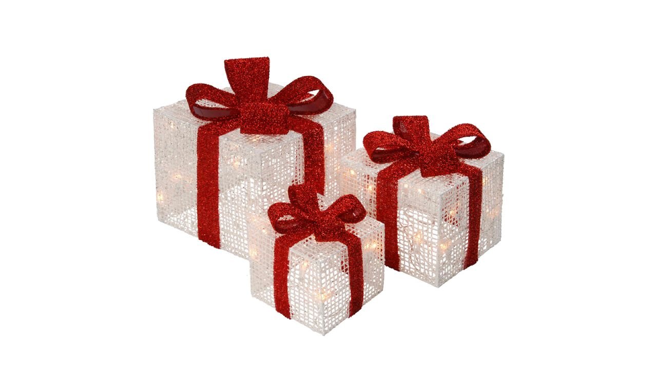 Hashtag Home 3-Piece White Thread Gift Box Lighted Display cnnu.jpg